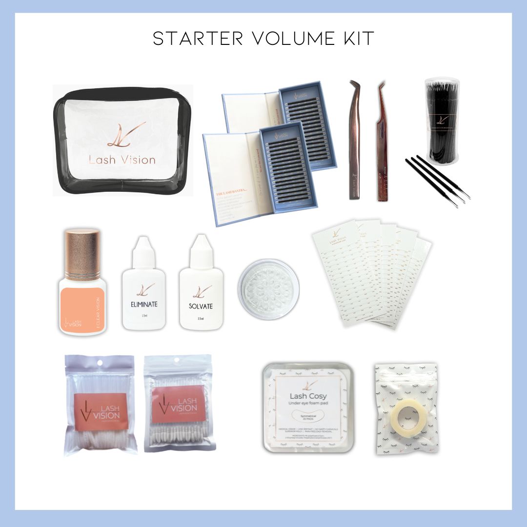 lash vision, volume, eyelash, lash, extension, kit
