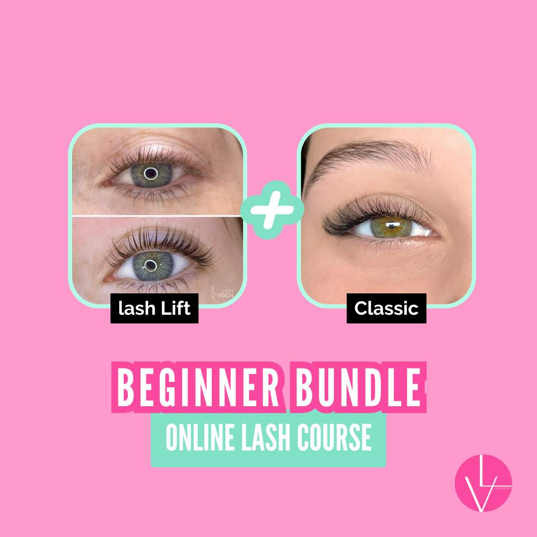 lash vision eyelash extension and lash lift course online beginner bundle